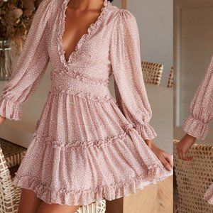 Blair Long Sleeve Ruffle Dress